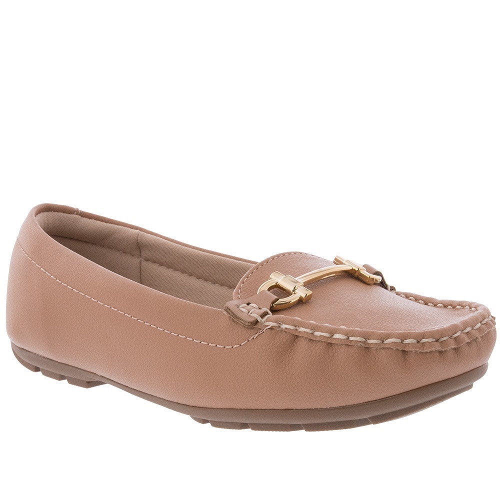 Mocassim Modare Ultraconforto Pespontos Fivela Nude Shopee Brasil