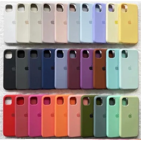 Capa Case IPhone 14 Plus Aveludada Premium Fechada Embaixo Silicone