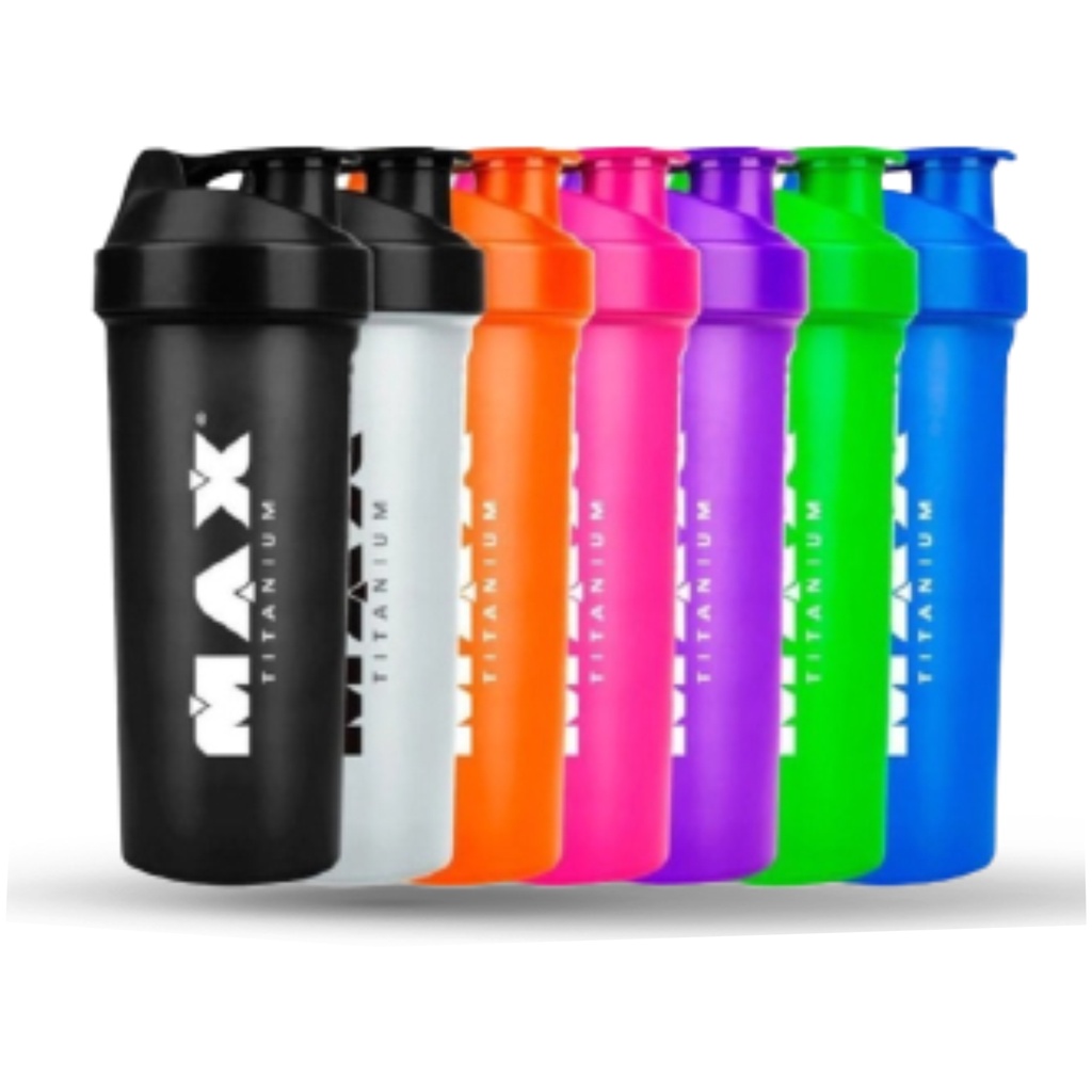 Coqueteleira Garrafa De Academia Shaker 700 Ml Max Titanium