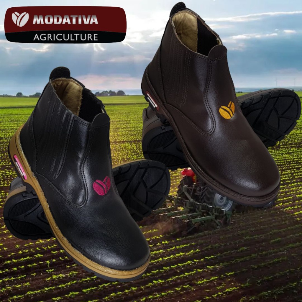 Bota Botina Masculina E Feminina Modativa Agriculture Shopee Brasil