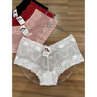 KIT 10 Calcinhas Calesson Caleçon Renda Lingerie Feminina Linda