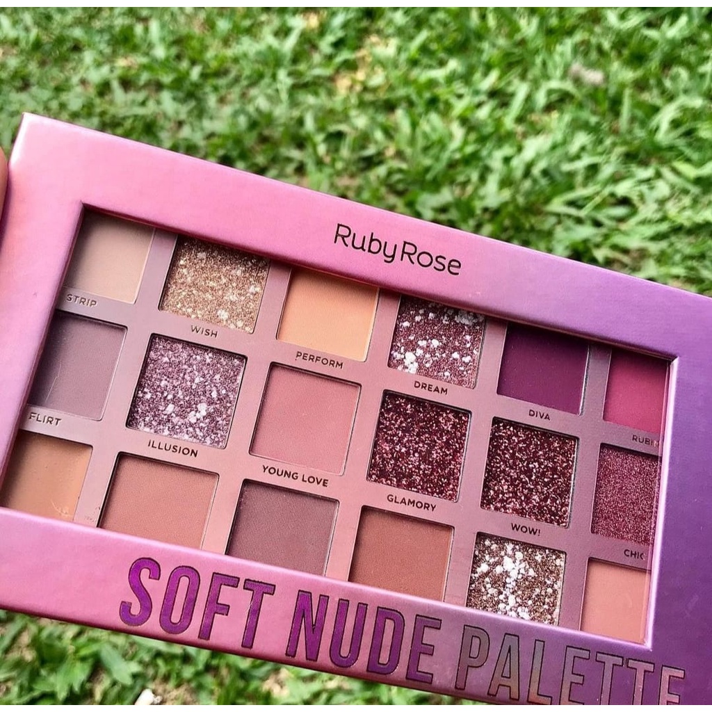 Paleta De Sombras Soft Nude Ruby Rose Envio Horas Shopee Brasil