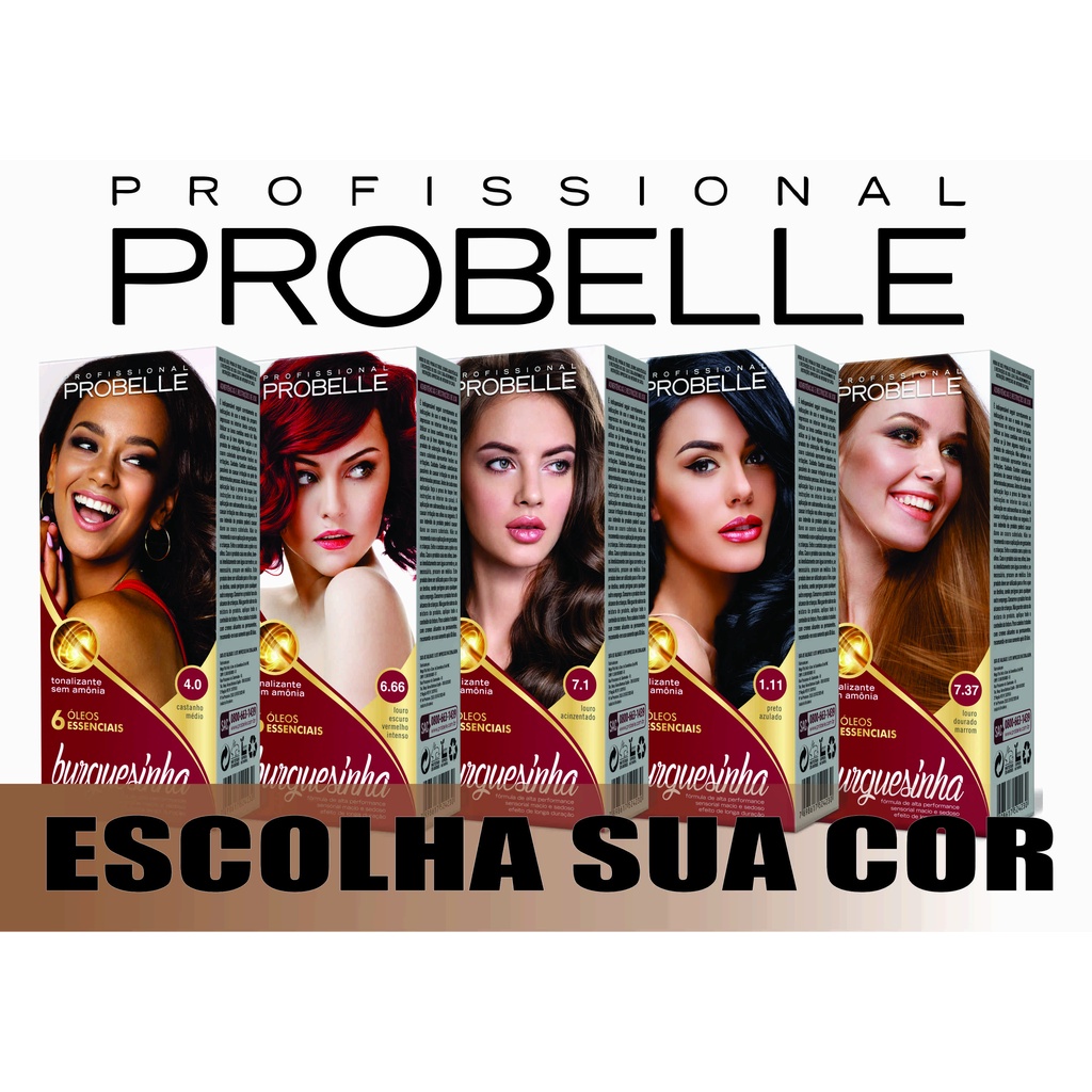 Tonalizante Burguesinha Probelle Varias Cores Shopee Brasil