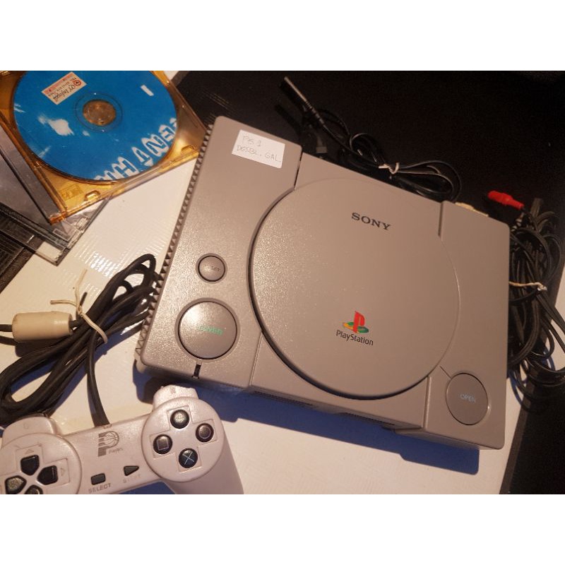 Ps1 Playstation Fat Desbloqueado Um Controle Paralelo 2 Jogos