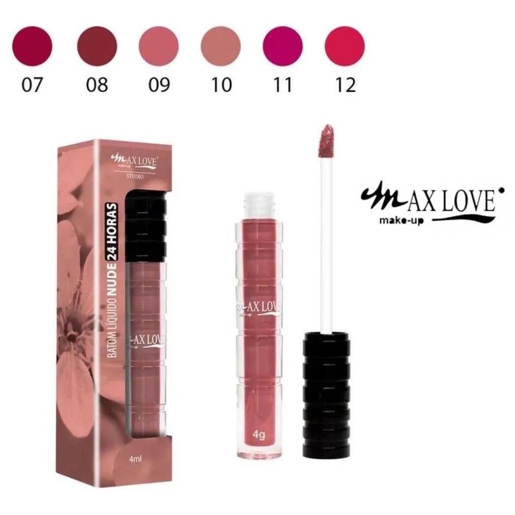 Batom Líquido 24 Horas Nude Matte Max Love Shopee Brasil