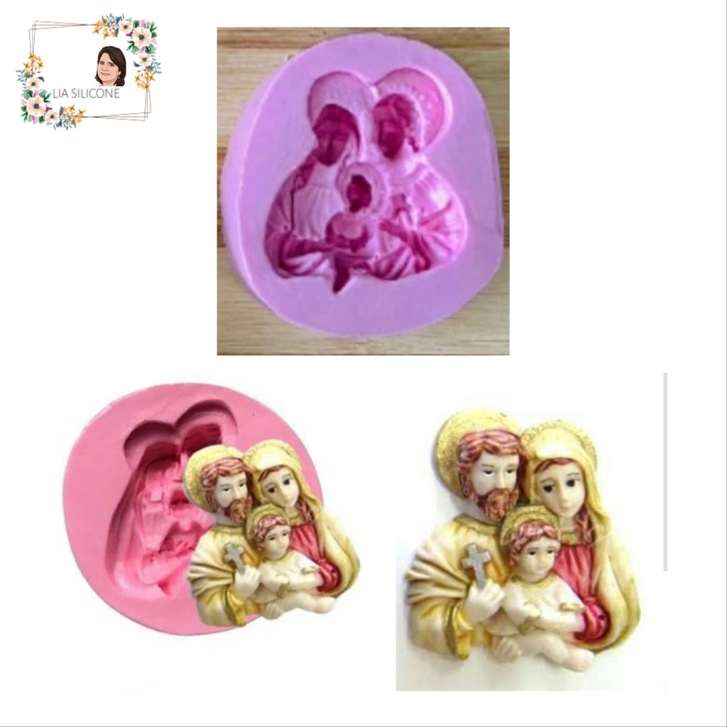 Molde Silicone Sagrada Fam Lia P Molde Para Biscuit Confeitaria E