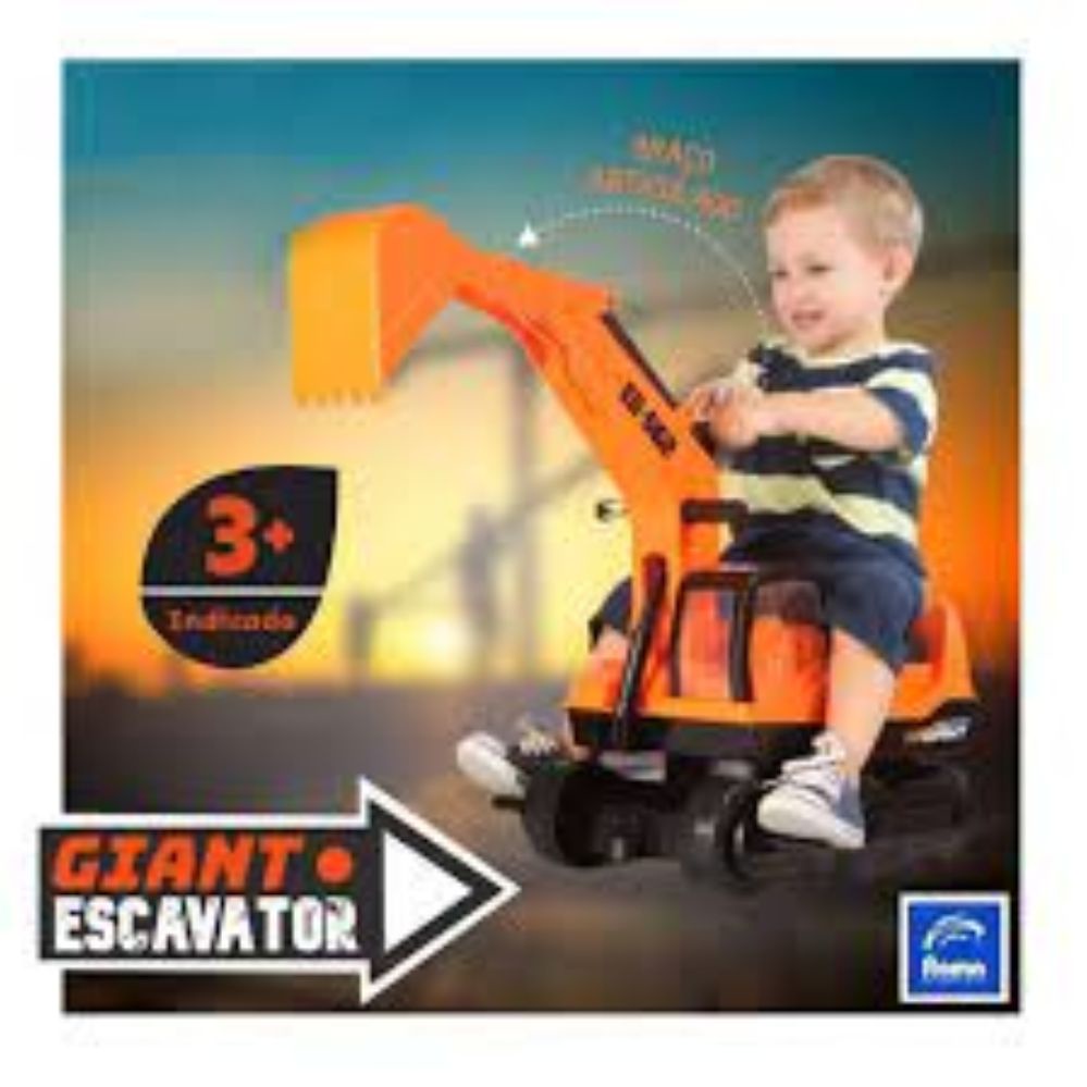 Escavadeira Infantil Gigante Giant Escavator Roma Shopee Brasil