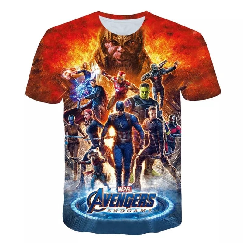 Camiseta Vingadores Avengers Infantil E Adulto Marvel Camisa Manga