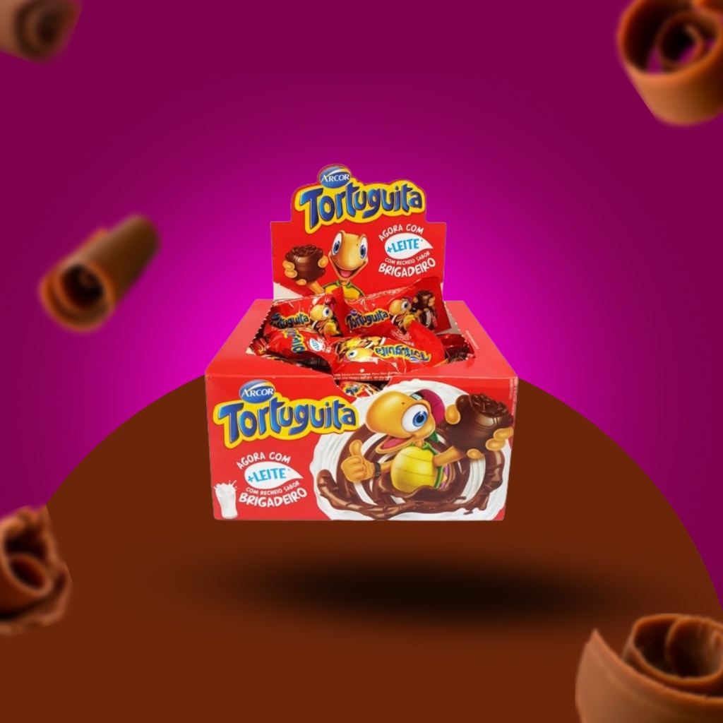 Chocolate Tortuguita Caixa C 24un Escolha O Sabor Shopee Brasil