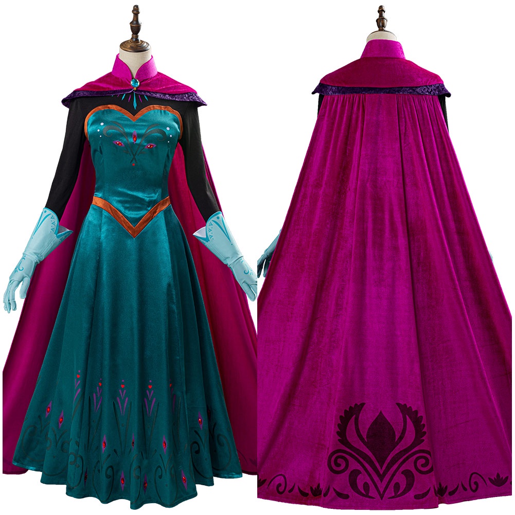 Rainha Elsa Cosplay Traje Princesa Vestido Uniforme Adulto Meninas