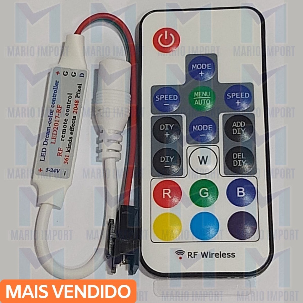 Controle E Controlador Para Fita Led Digital Ws2811 Ws2812 Ws2812b E