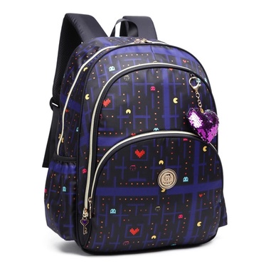 Mochila Feminina Escolar Faculdade Passeio Brilhante Kika Shopee Brasil