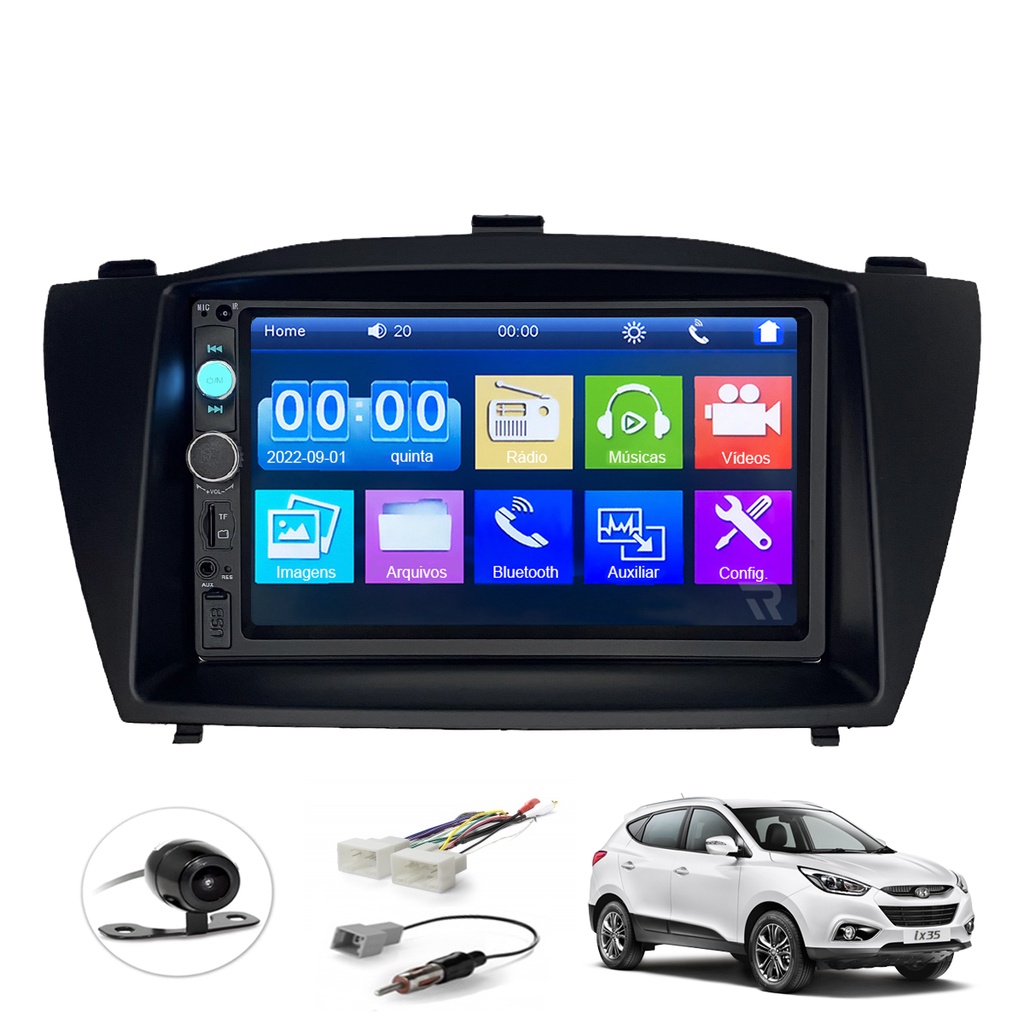 Kit Central Multimidia DVD 2 Din Mp5 Hyundai IX35 2010 A 2021 Shopee