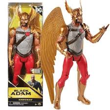 Boneco Articulado DC Black Adam Hawkman 1ª Edição 30cm