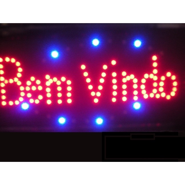 Letreiro Painel Luminoso Escrito Bem Vindo Voltagem A Escolher Ou