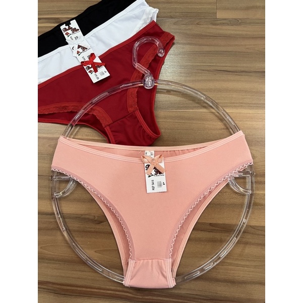 KIT 10 Calcinhas Dia a Dia Modelo Tanga Cós Largo Super Confortável Básica Lisa Lingerie