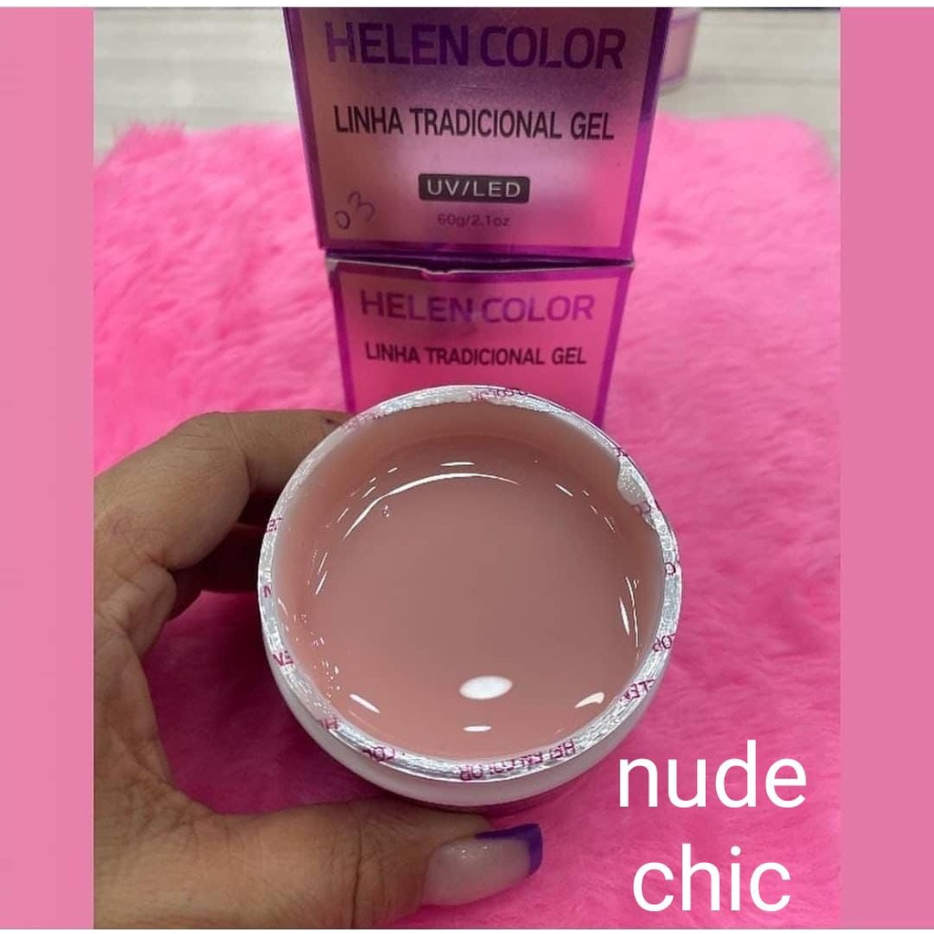 Gel HELEN COLOR NUDE CHIC 60G Shopee Brasil