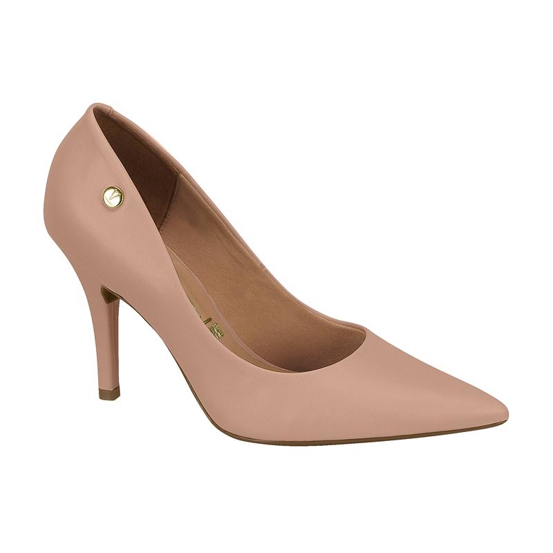 Sapato Scarpin Feminino 1184 1101 Nude Salto Fino Mulher Vizzano