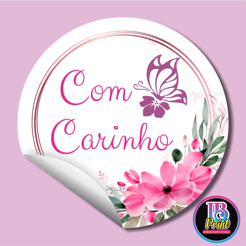 Adesivo Etiqueta Carinho 100un Shopee Brasil