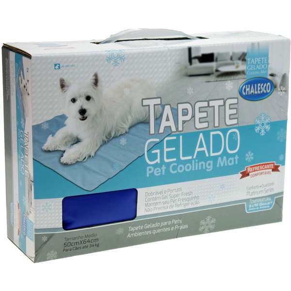 Tapete Gelado Para Cachorros Chalesco Pet Cooling Mat Colchonete