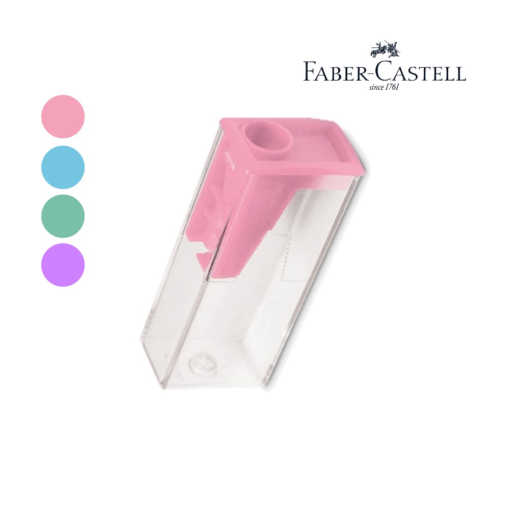 Apontador Escolar Faber Castell Dep Sito Tons Pastel Shopee Brasil