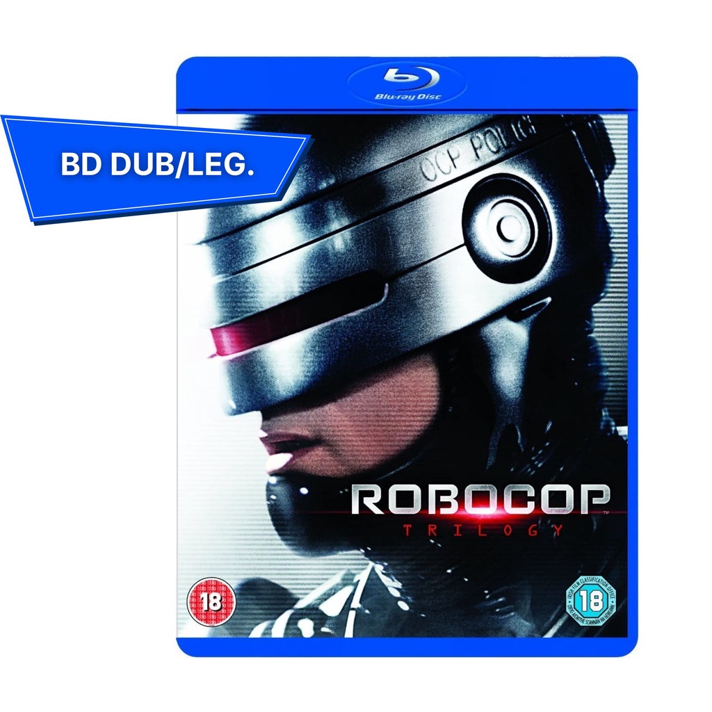 Trilogia Blu Ray Robocop Dublado Leg Importado Original Lacrado