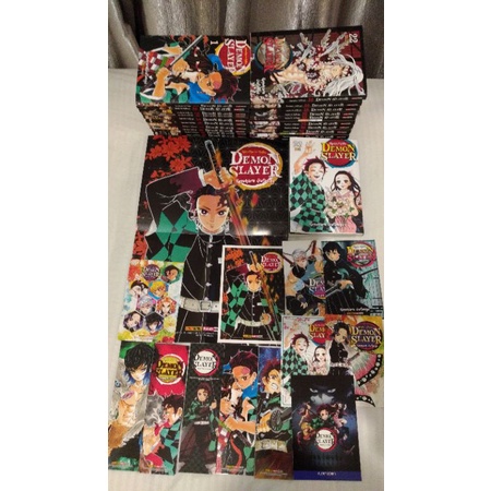 coleção Mangás demon slayer 1 ao 23 panini kimetsu no yaiba Shopee Brasil