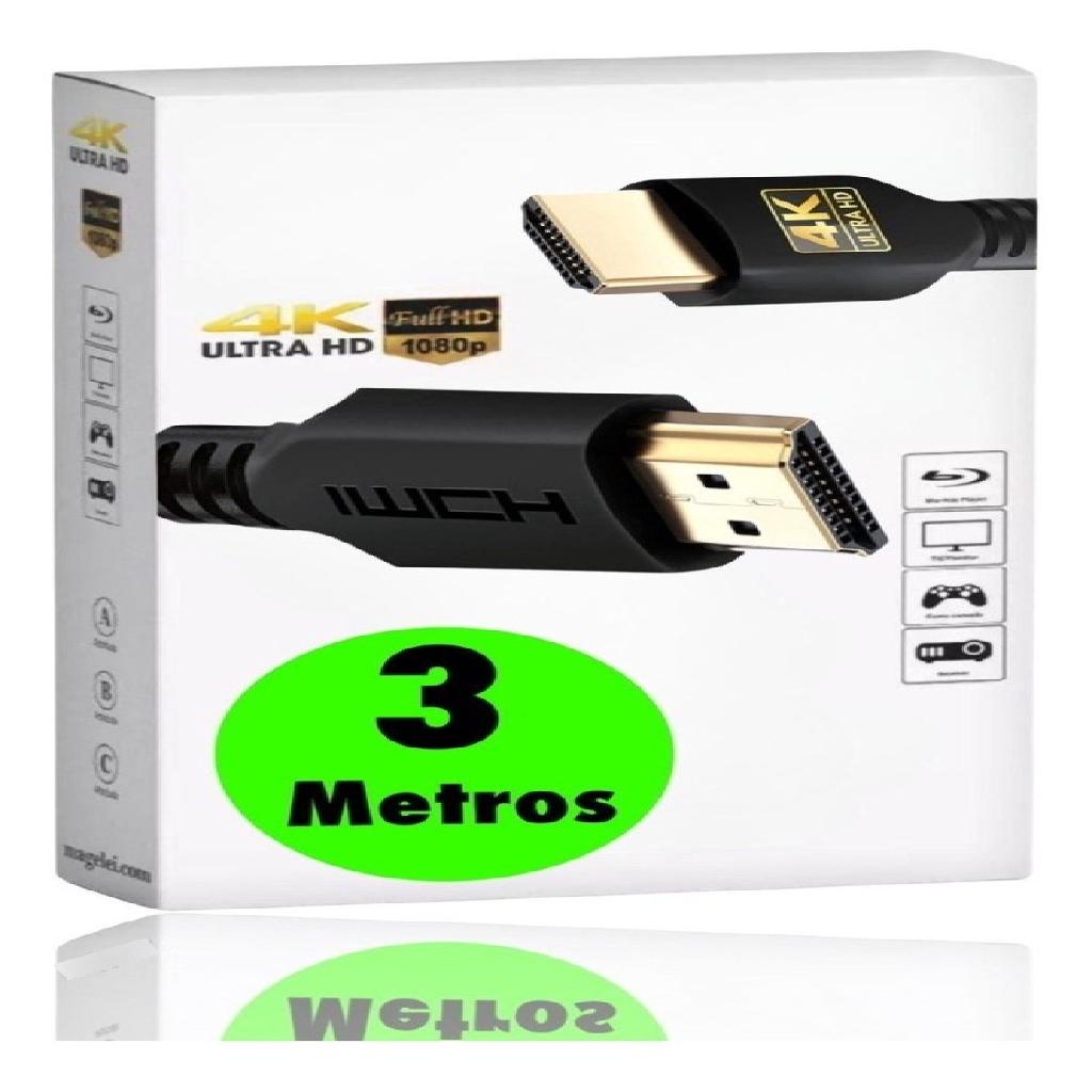 Cabo Hdmi Premium Gold K D Metros Full Hd Blindado Novo Shopee Brasil