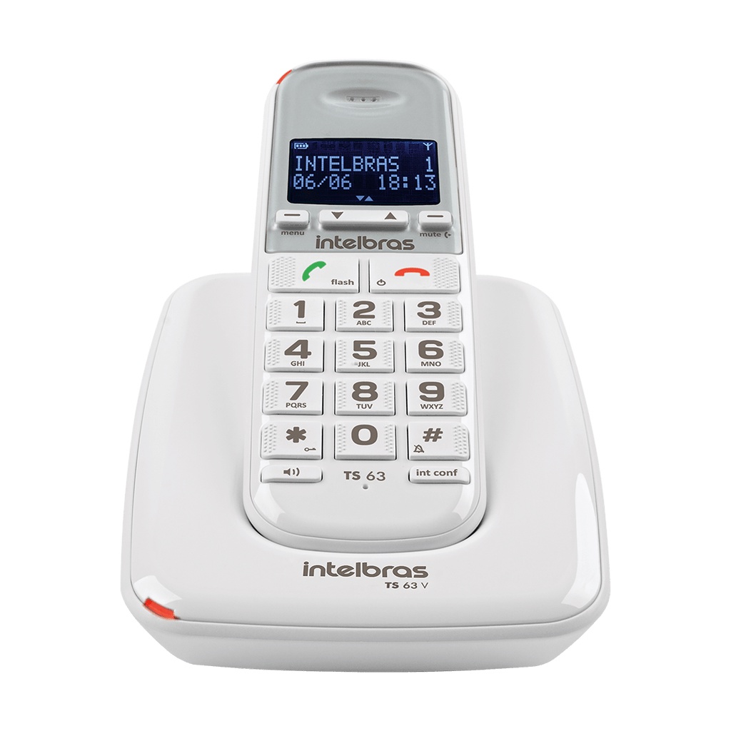 Telefone Sem Fio Intelbras Ts V Branco Shopee Brasil