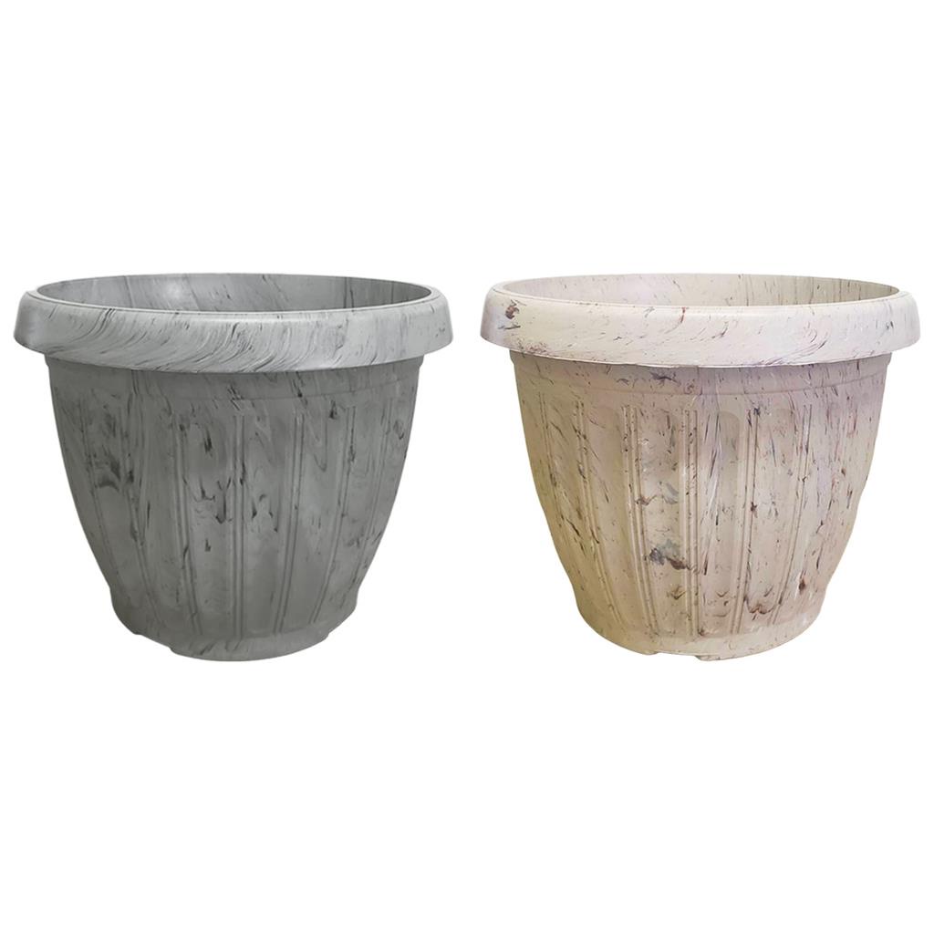 Vaso Plantas Decorativo Grego Marmorizado Redondo Litros Shopee Brasil