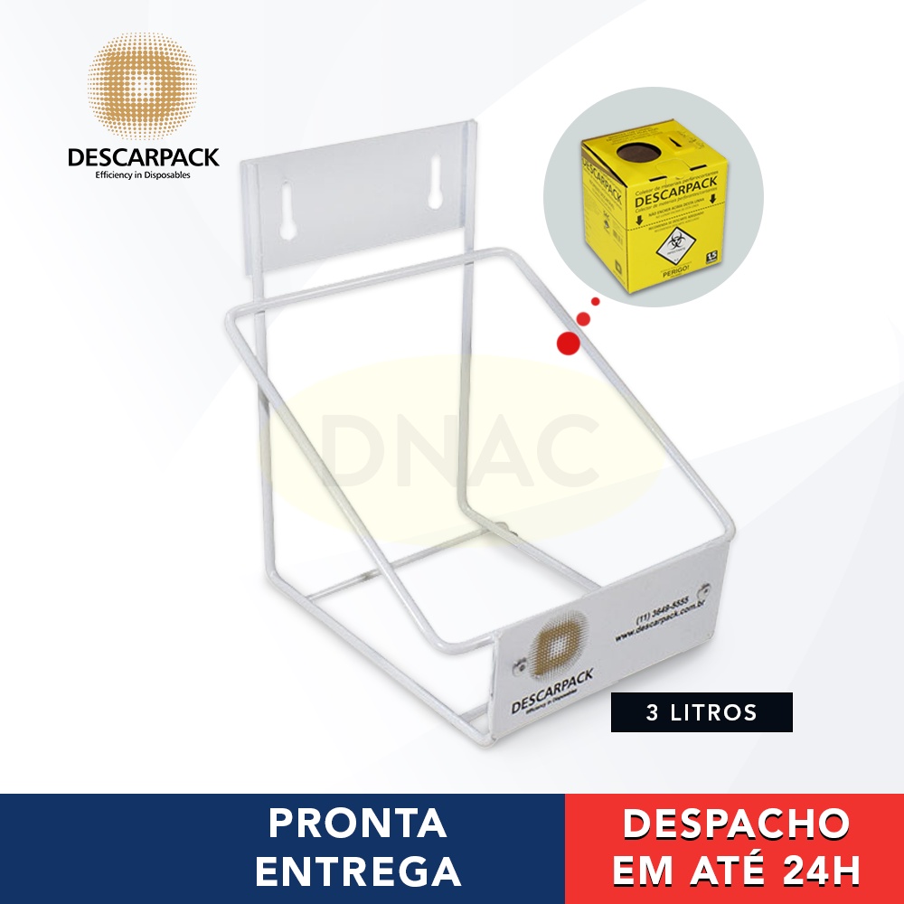 Suporte Caixa Coletora Para Descarte De Material Perfurocortante