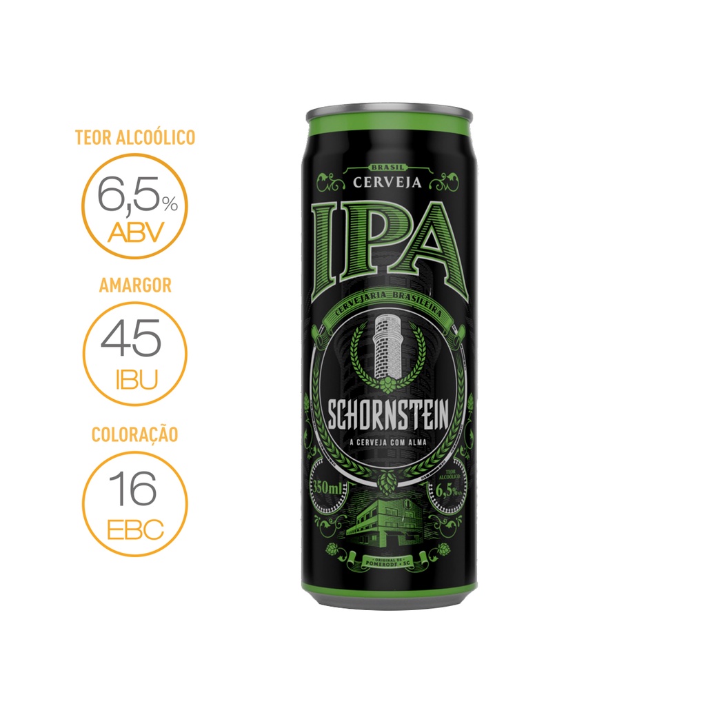 Cerveja Artesanal Schornstein IPA Lata 350ml Shopee Brasil