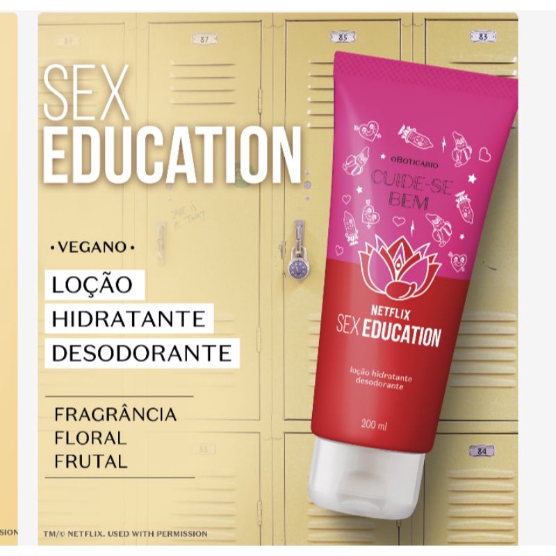 Hidratante Cuide se bem Sex education Netflix o Boticário ml