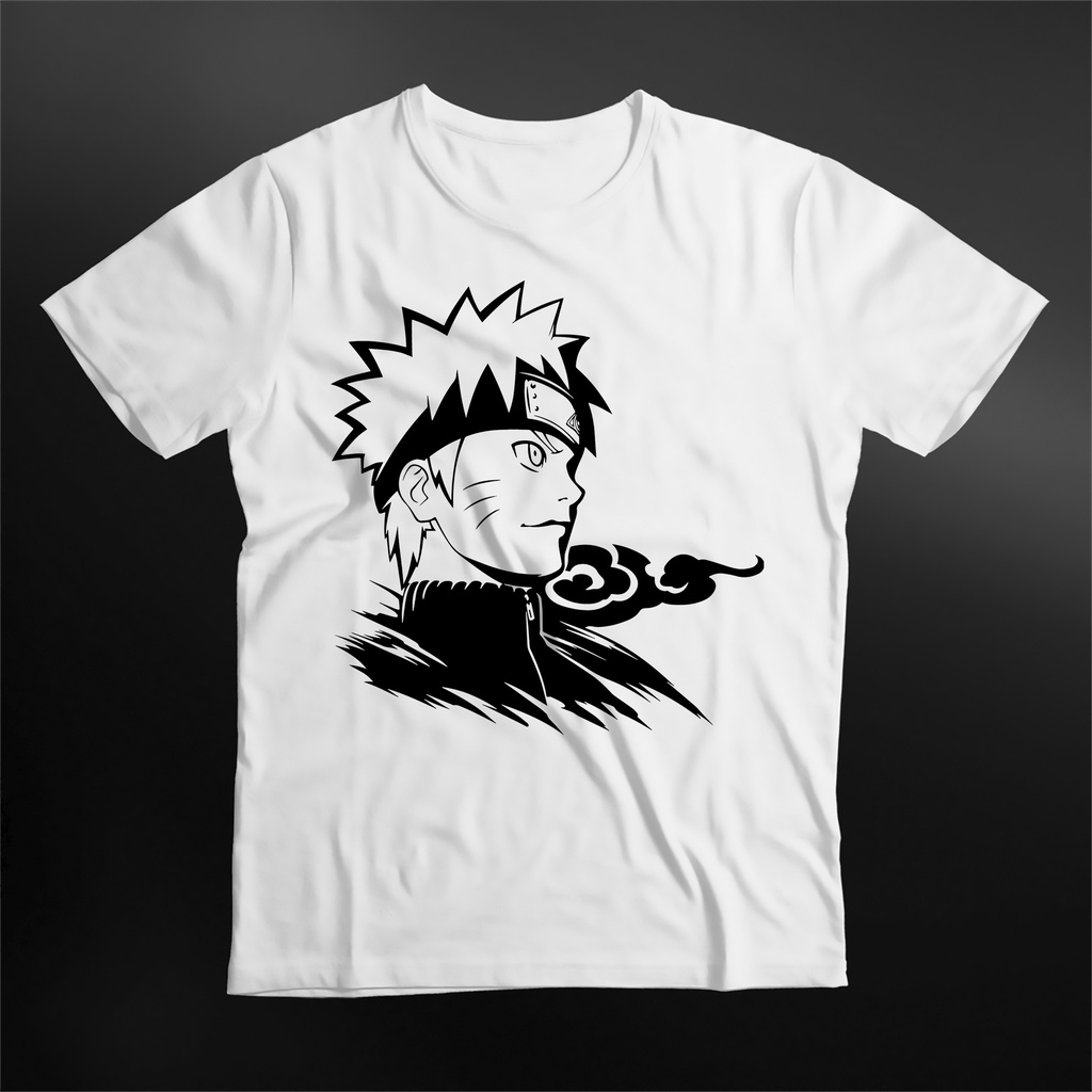 Camiseta Branca Naruto Uzumaki Naruto Shippuden Unissex Shopee Brasil