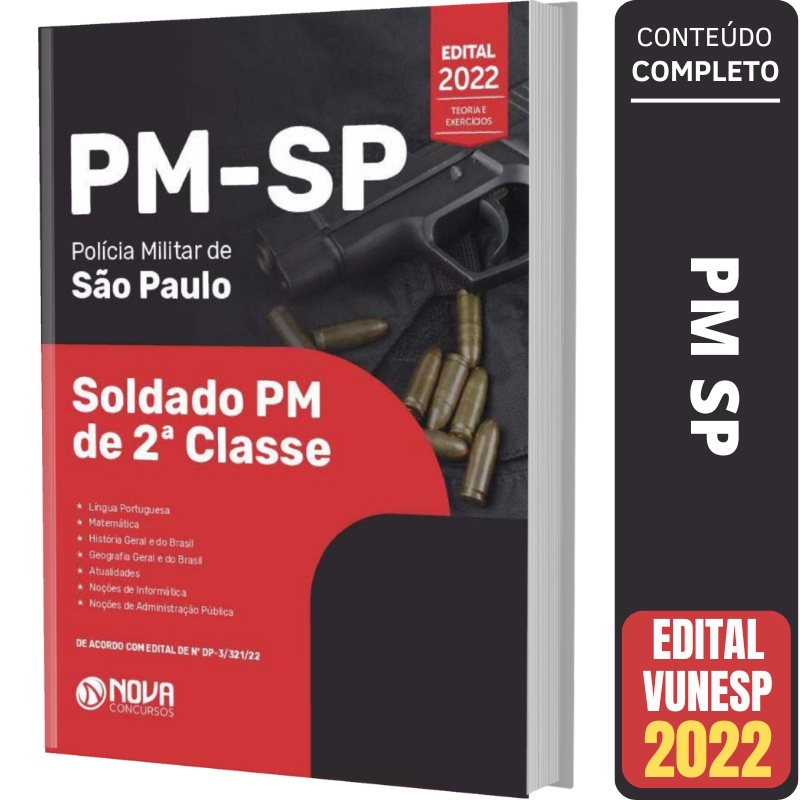 Apostila Concurso PM SP Soldado Shopee Brasil