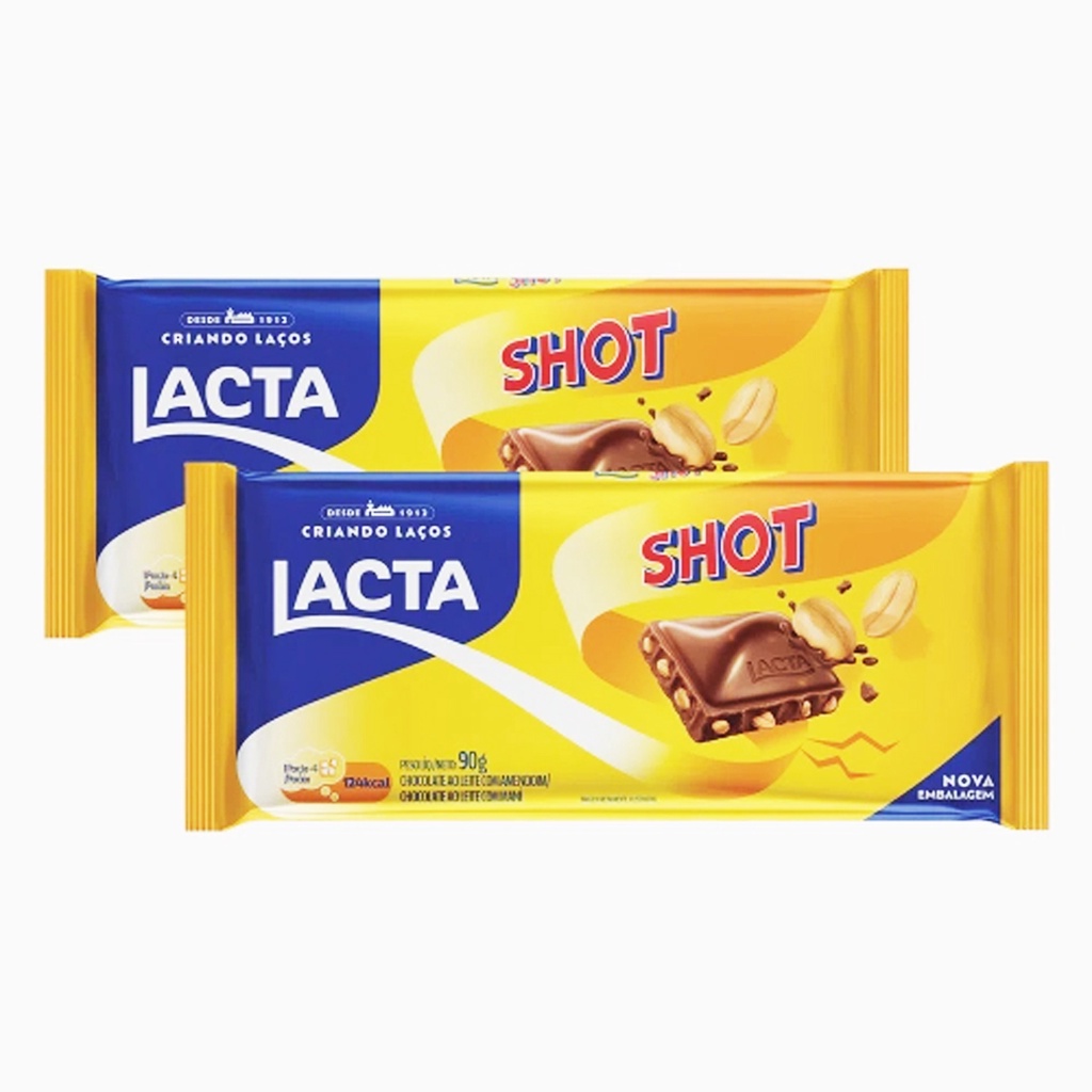 Chocolate Lacta Kit Barras G Shot Laka Shopee Brasil