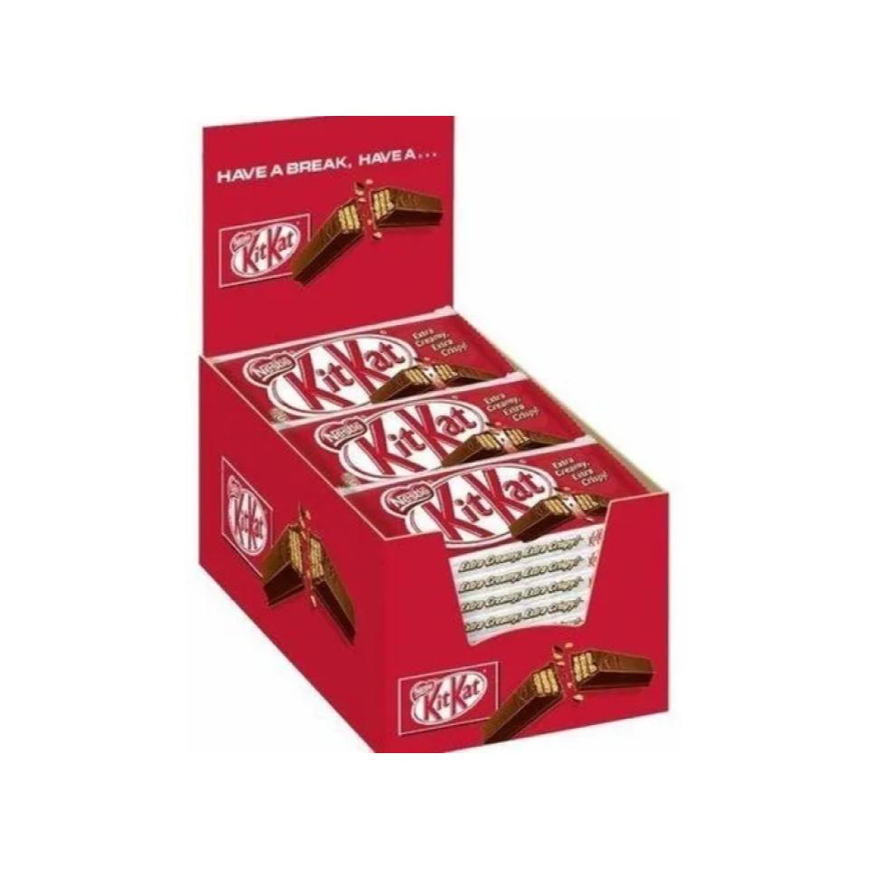 Chocolate Kit Kat Ao Leite 41 5g Caixa C 24unid 996g Shopee Brasil