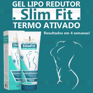 Gel Lipo Redutor De Medidas SlimFit Termo Ativado KIT 150g Queima