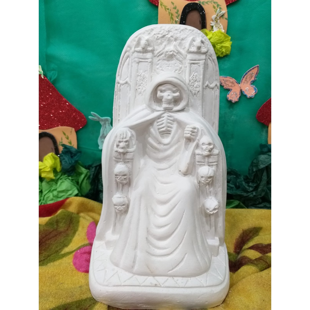 Estatua Orixa Exu Tata Caveira Exu Caveira Gesso Cru Cm Shopee