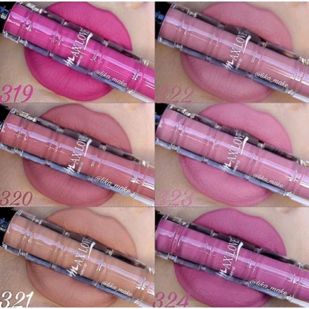 Batom Liquido 24 Horas Nude Matte Max Love Shopee Brasil