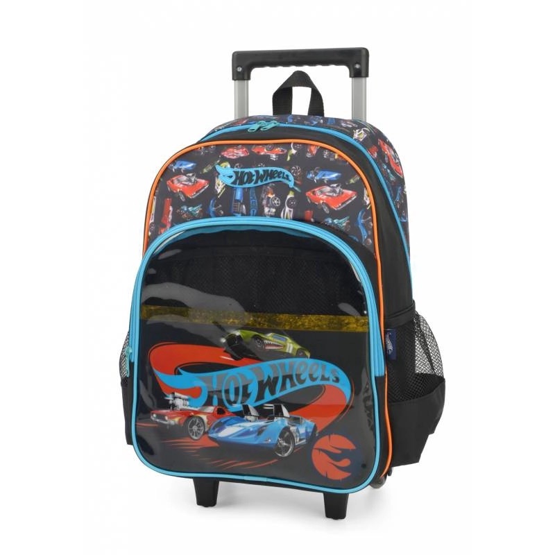 Mochila Escolar Rodas LUXCEL Hot Wheels Preto Shopee Brasil