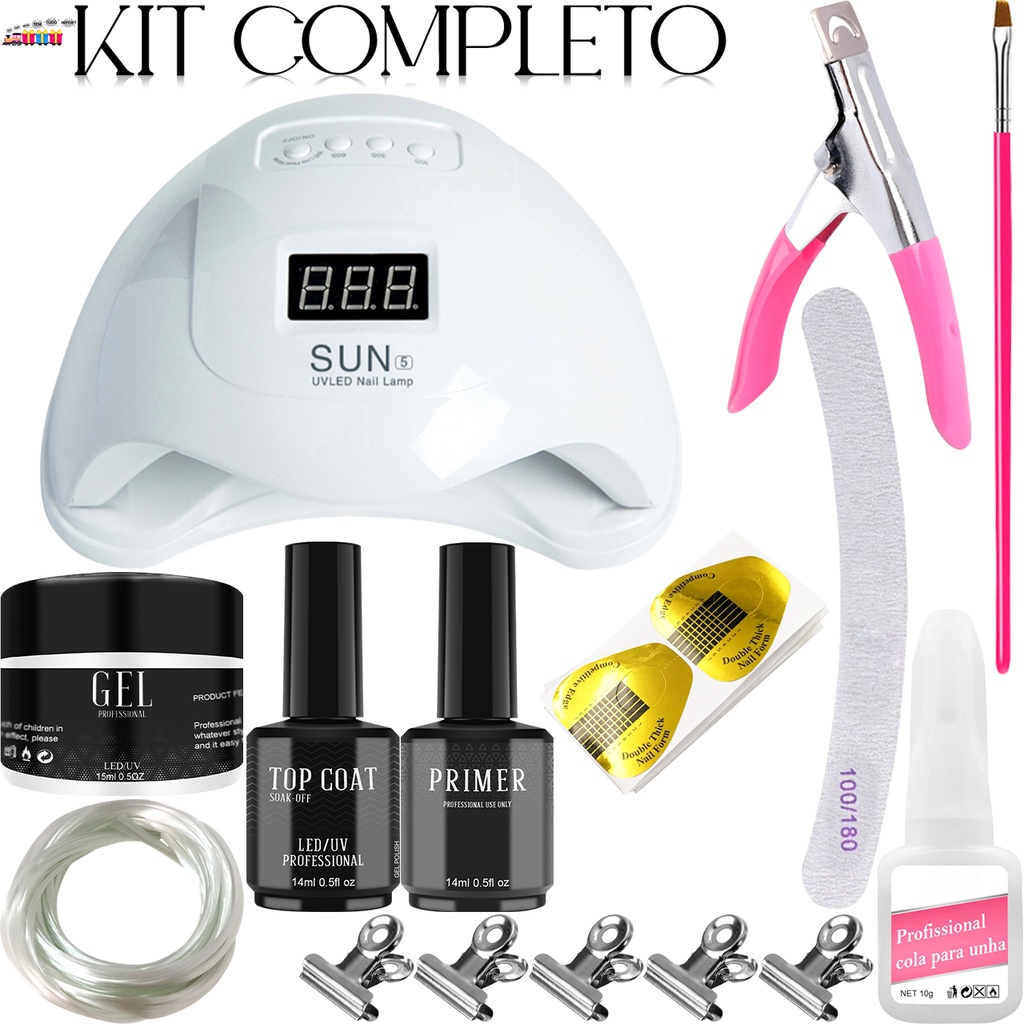 Kit Manicure Iniciante Reposi O E Completo Alongamento Cabine Estufa