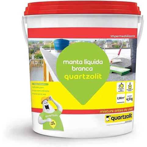 Manta Liquida Impermeabilizante Branca Quatzolit Kg Shopee Brasil