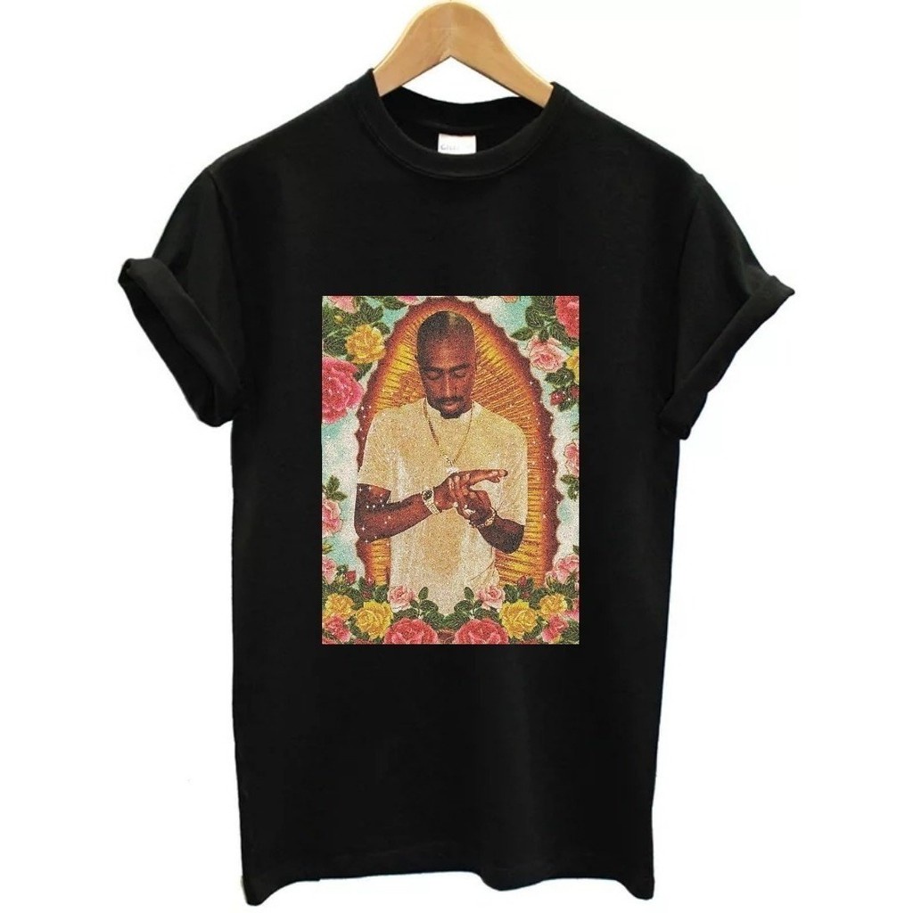 Camisa Camiseta Tupac Shakur Rap Tu Pac Pac Hip Hop Sidrop Shopee