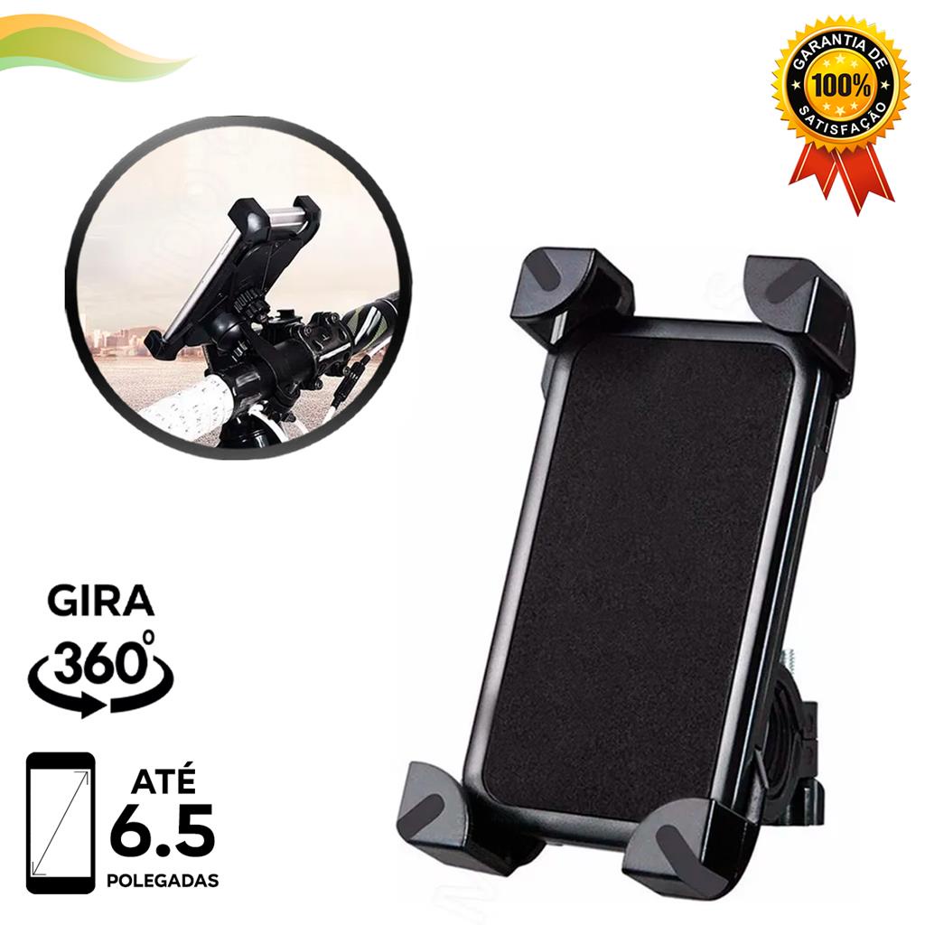 Suporte Emborrachado Guidão De Bike E Moto Para Celular GPS Bicicleta