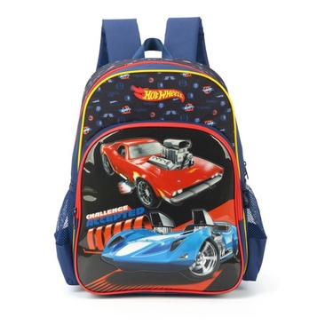 Mochila Costas Escolar Infantil Original Hot Wheels Shopee Brasil