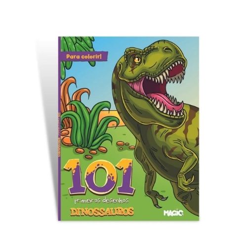 Livro Para Colorir 101 Meus Primeiros Desenhos De Dinossauros