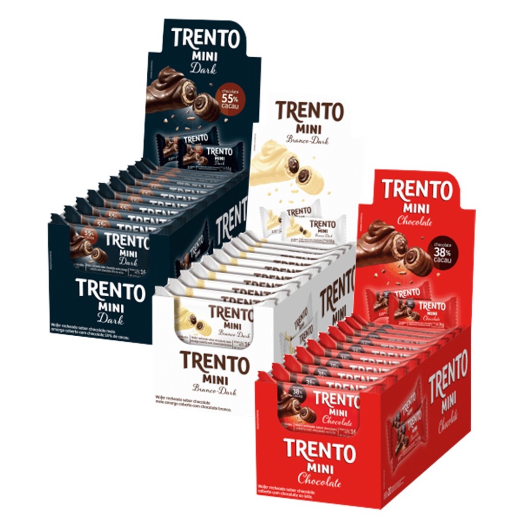 Chocolate Trento Mini C Unidades Shopee Brasil