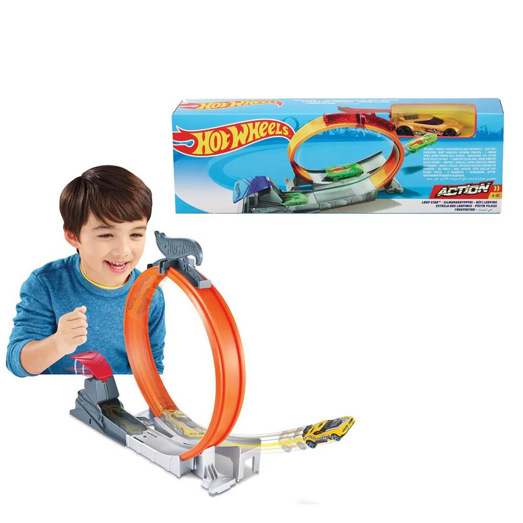 Brinquedo Pista Hot Wheels Acrobacia Lancador Carrinho Fth Shopee