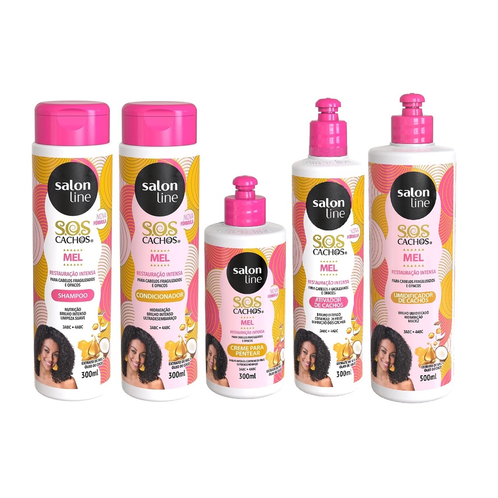 Sos Mel Kit Completo Produtos Salon Line Shopee Brasil